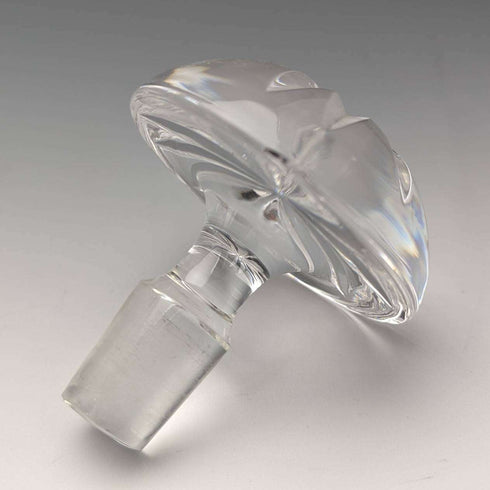 1979年 英国ヴィンテージ カットガラス 純銀装飾 デキャンタ Mappin and Webb
