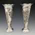 1903 British Antique Sterling Silver Vase Pair Earrings Total 214g No Inner