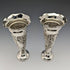 1903 British Antique Sterling Silver Vase Pair Earrings Total 214g No Inner