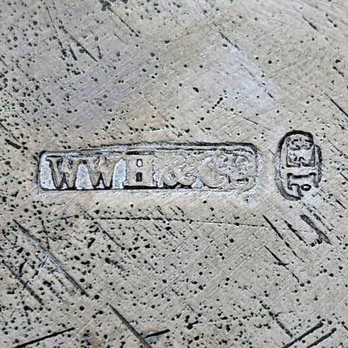 英国アンティーク シルバープレート製 ビスケットバレル W.W.Harrison & Co