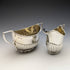 Azucarero y jarra de crema de plata de ley antigua inglesa de 1902, 294 g en total, Fordham & Faulkner
