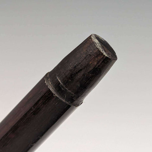 1895年 英国アンティーク 紳士用ステッキ 杖 純銀装飾L字ハンドル 91cm