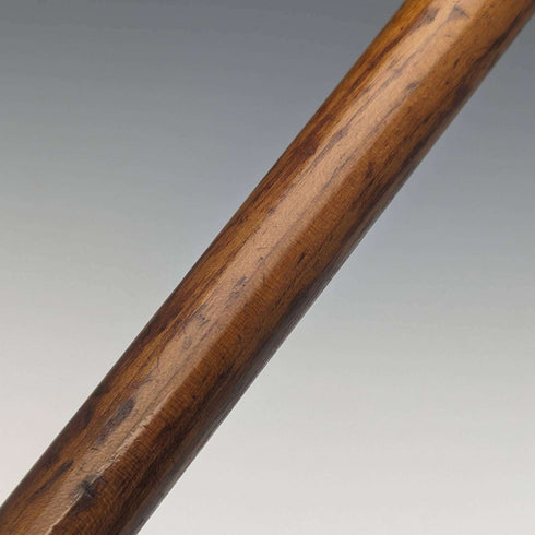 スイス製 アンティーク ハイキングステッキ 杖 毛皮付きホーンハンドル 93cm