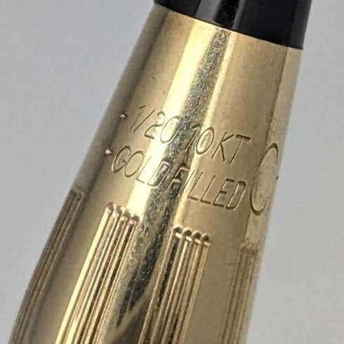 Vintage Cross (CROSS) gold-filled ballpoint pen and pencil set in case