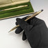 Vintage Cross (CROSS) gold-filled ballpoint pen and pencil set in case