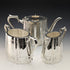 Around 1880 English antique silver plated teapot 3-piece set Cooper Brothers