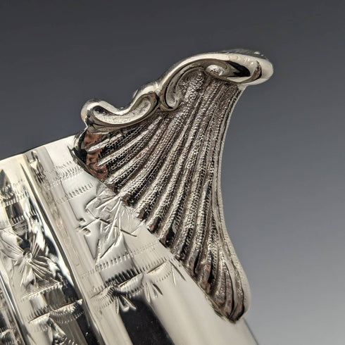 Around 1880 English antique silver plated teapot 3-piece set Cooper Brothers