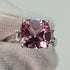 British Vintage Jewelry Light Pink Zirconia Sterling Silver Ring