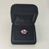 British Vintage Jewelry Light Pink Zirconia Sterling Silver Ring