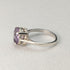 British vintage jewelry amethyst sterling silver ring (size 12-13)