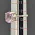 British vintage jewelry amethyst sterling silver ring (size 12-13)