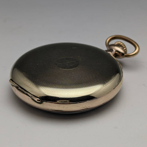 circa 1930 vintage omega pocket watch gold plated open face working well