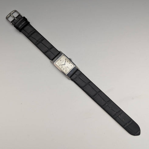 英国ヴィンテージ ベンソン 合金レクタンケース 腕時計 動作良好