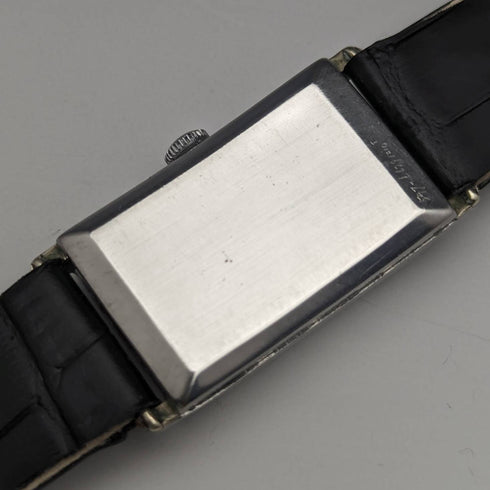 英国ヴィンテージ ベンソン 合金レクタンケース 腕時計 動作良好