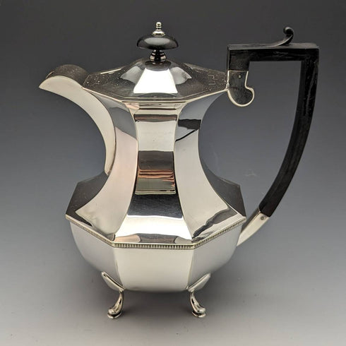 约1930年 英国古董镀银茶具五件套 Harrison Fisher