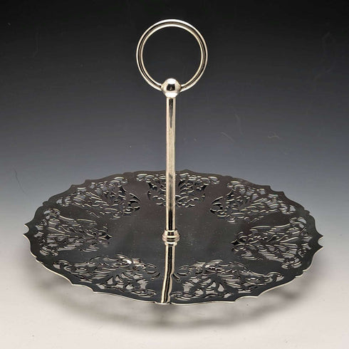 1922 年英國復古鍍銀蛋糕架 Mappin 和 Webb