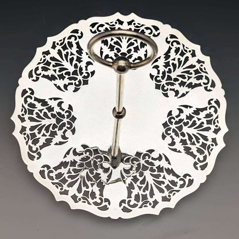 1922 年英國復古鍍銀蛋糕架 Mappin 和 Webb