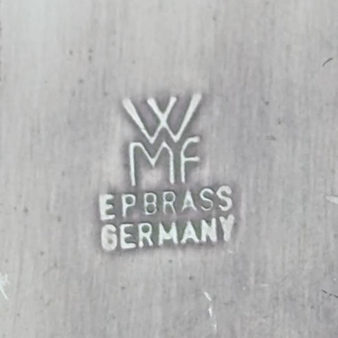 ドイツ ヴィンテージ シルバープレート製 リーフ型ディッシュ WMF