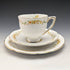 1940s British Gladstone teacup trio 3 sets
