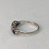 英国ヴィンテージジュエリー ダークストーン 純銀リング 指輪