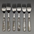 Around 1930 British vintage white butterfly shell handle fish cutlery 12 pair set boxed