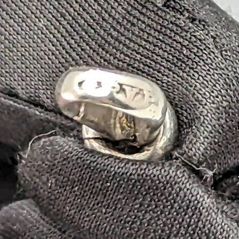 1920 年左右英國古董純銀阿爾伯特鏈 46 克綠石旋轉鑰匙扣