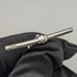 Cadena doble Albert de plata esterlina, antigüedad británica de alrededor de 1900, 34 g, con dije de borla