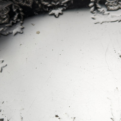 英国アンティーク シルバープレート製サルヴァ 直径30cm Kerr and Phillips