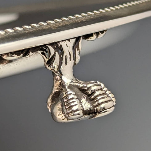 英国アンティーク シルバープレート製サルヴァ 直径30cm Kerr and Phillips