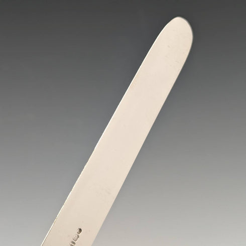 1833年 英国アンティーク 純銀製 デザートカトラリー 5ペアセット 計383g トレー入 Thomas Samson