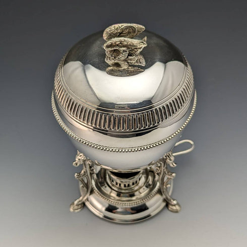 1910年頃 英国アンティーク シルバープレート製 エッグコドラー Walker and Hall