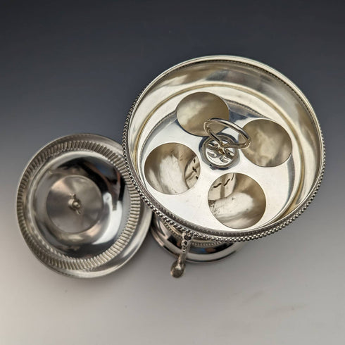 1910年頃 英国アンティーク シルバープレート製 エッグコドラー Walker and Hall