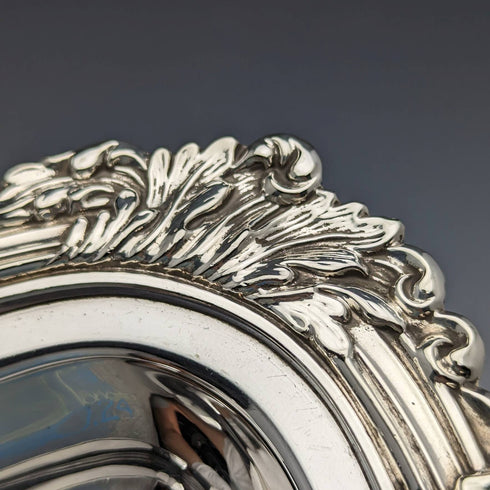 英國古董銀盤方形主菜