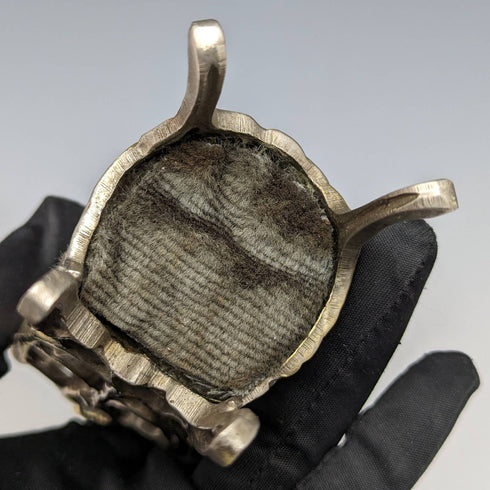 1920s Brass Chair Pocket Watch Holder Gray Sheet