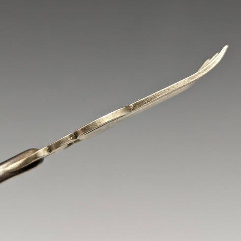 1889 British Antique Pure Silver Handle Toasting Fork Adie and Lovekin
