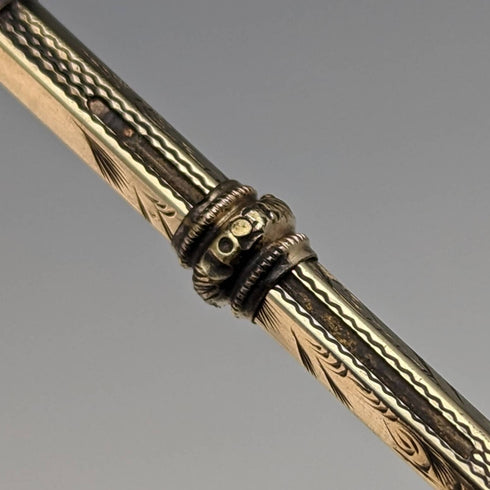 古董鍍金魔術鉛筆切割玻璃裝飾伸縮 75-92 毫米