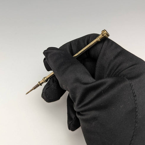 古董鍍金魔術鉛筆切割玻璃裝飾伸縮 75-92 毫米