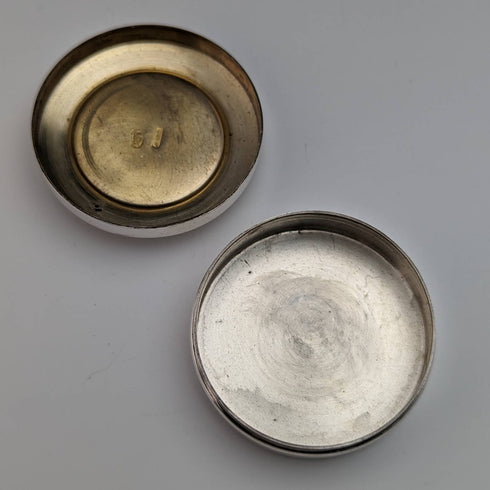 意大利復古純銀藥盒高爾夫球手設計