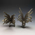 Vintage Pewter Rooster Figurines, Pair