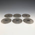 Set of 6 vintage silver-plated coasters