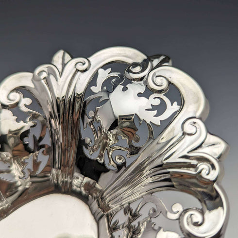 1904 British Antique Sterling Silver Earrings Dish 112g Elkington