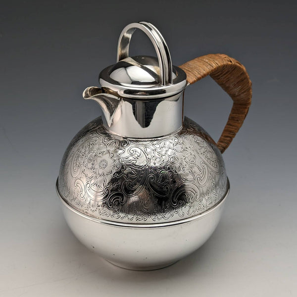 英國復古鍍銀平紋針織水壺