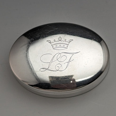 意大利復古歐陸式銀色藥丸盒