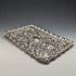 1905 British Antique Sterling Silver Relief Engraving Dressing Table Tray 336g Horrace Woodward