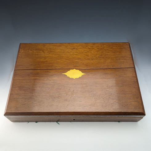【預留】1836年英國古董純銀柄魚餐具12對套裝盒裝