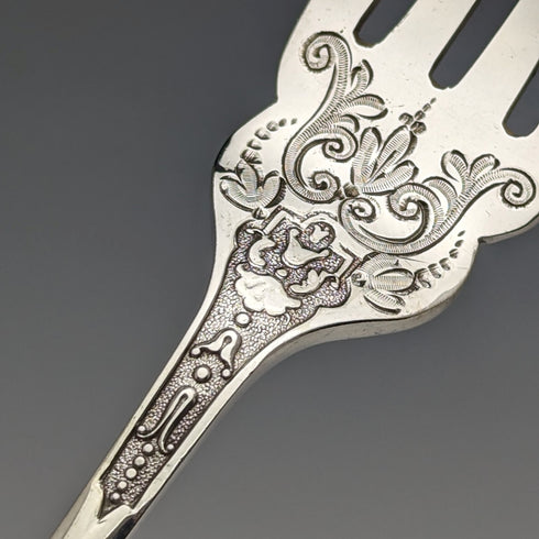 英国アンティーク シルバープレート製 フィッシュカトラリー 12ペアセット 箱入り Cooper Brothers