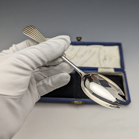 1916年 英国アンティーク 純銀製スポーク ケース入 James Dixon