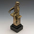 Antique Ormolu & Marble Boy Figurine Pocket Watch Holder Display Stand