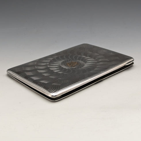 Antique Sterling Silver Baccarat Dealer Card Case 165g