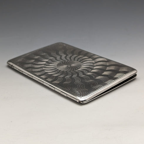 Antique Sterling Silver Baccarat Dealer Card Case 165g